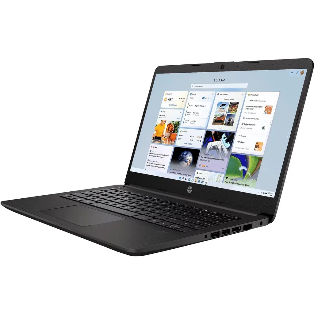 Ноутбук HP 14 240R-G9 FHD IPS/Intel 3-100U/16GB/512SSD/UMA/DOS/Black (CN5X4AT) - фото 2