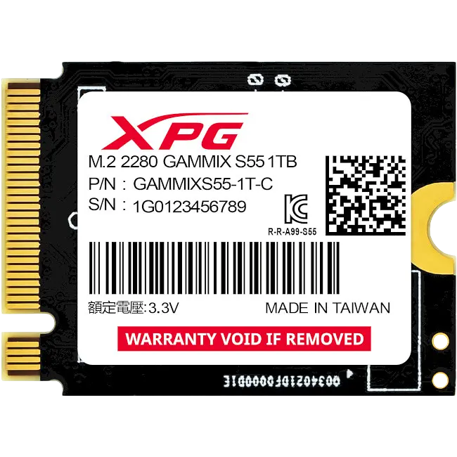 SSD M.2 Накопичувач ADATA GAMMIX S55 2TB (SGAMMIXS55-2T-C) - фото 2