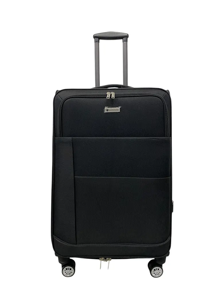 Валіза велика Worldline Airtex 620 L поліестер Чорний