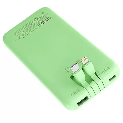 ‌Внешний аккумулятор Infinix XP07 10000 mAh с кабелями Type-C и Lightning 22.5W - фото 2
