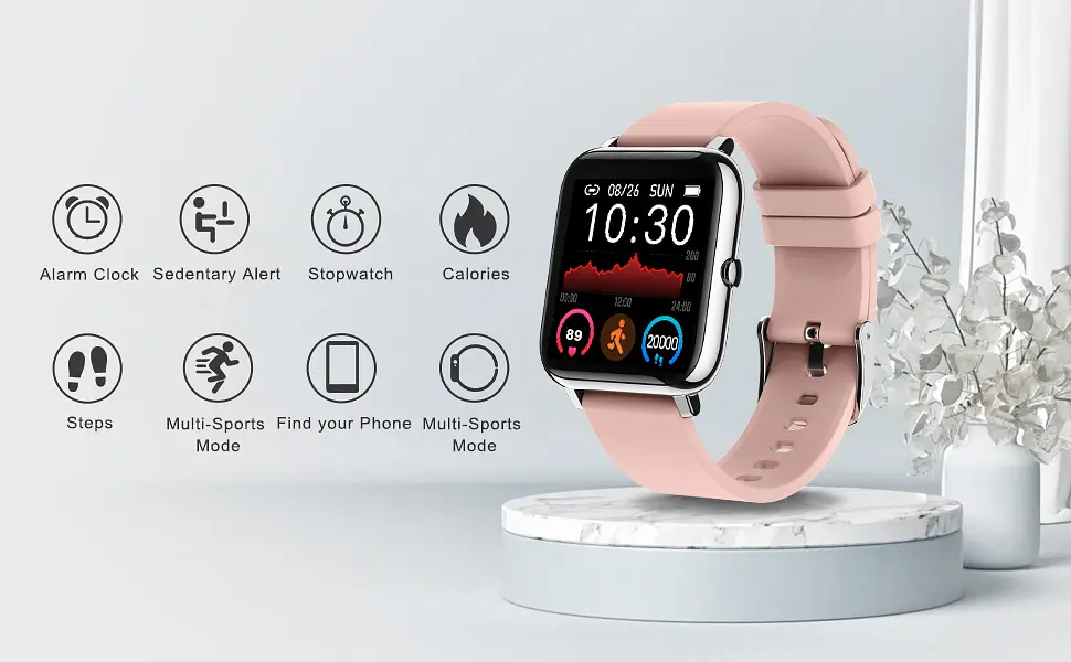Смарт-годинник Motast Smartwatch EU-P22 Pink - фото 2