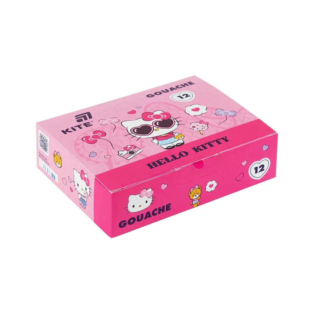 Гуашеві фарби Kite Hello Kitty, 12 кольорів 20 мл (HK26-063)
