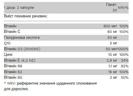 Комплекс для Здоров’я Волосся Шкіри та Нігтів з Q10 HSN Beauty - 60 капсул - фото 2