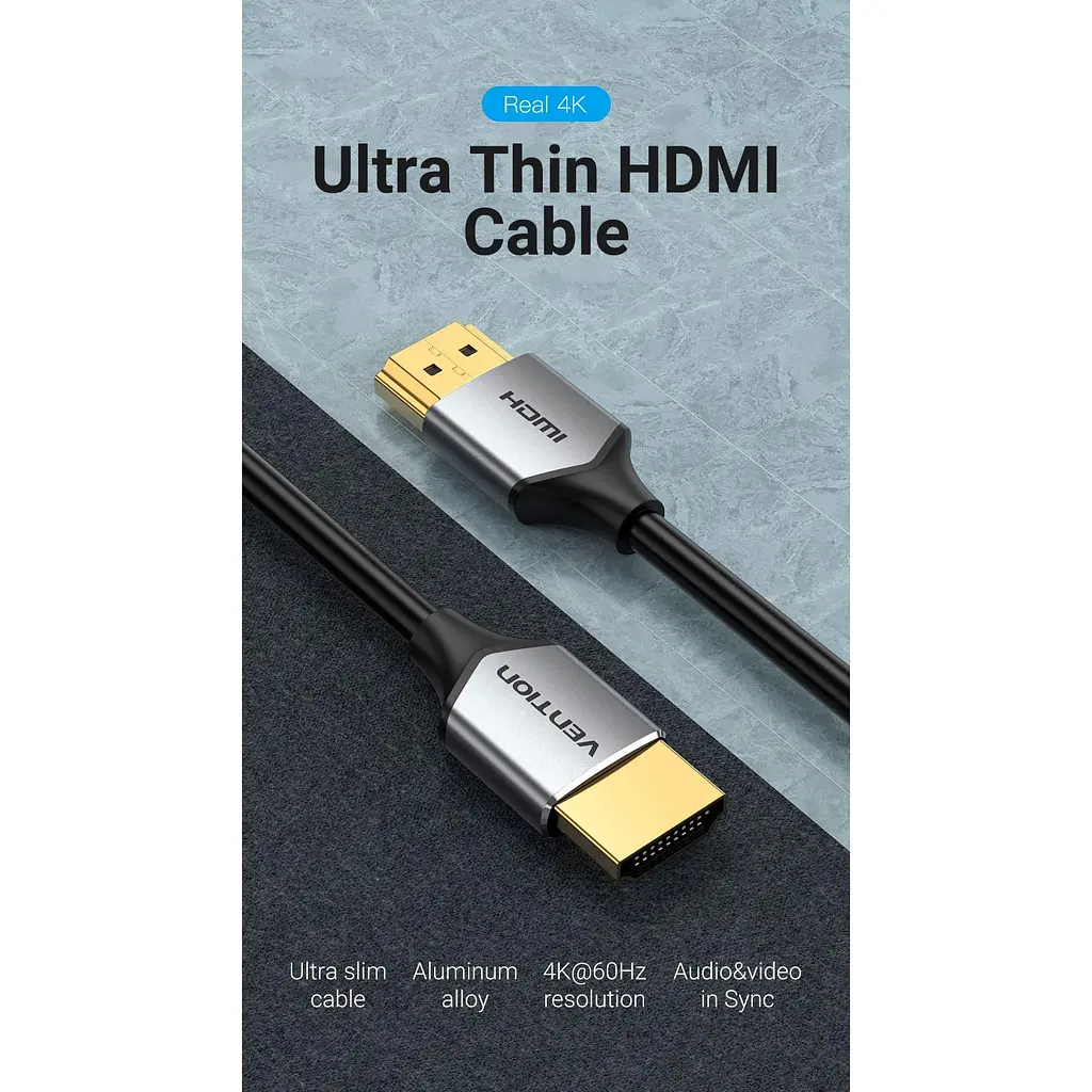 Кабель Vention HDMI-HDMI V 2.0 1 м (ALEHF) - фото 4