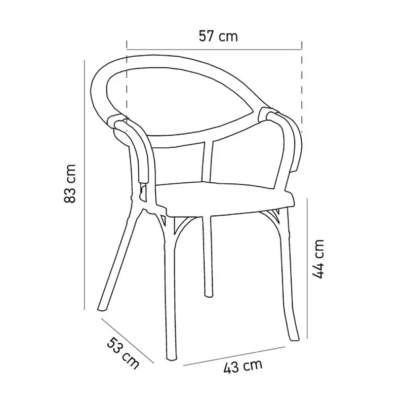 Крісло Tilia Flash-R кавове (00-00008672) - фото 17