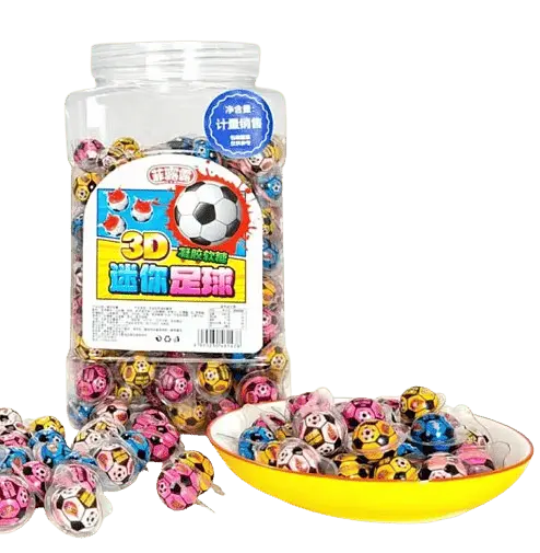 Жувальні цукерки Halloween 3D Football Gummy Candy with Jam