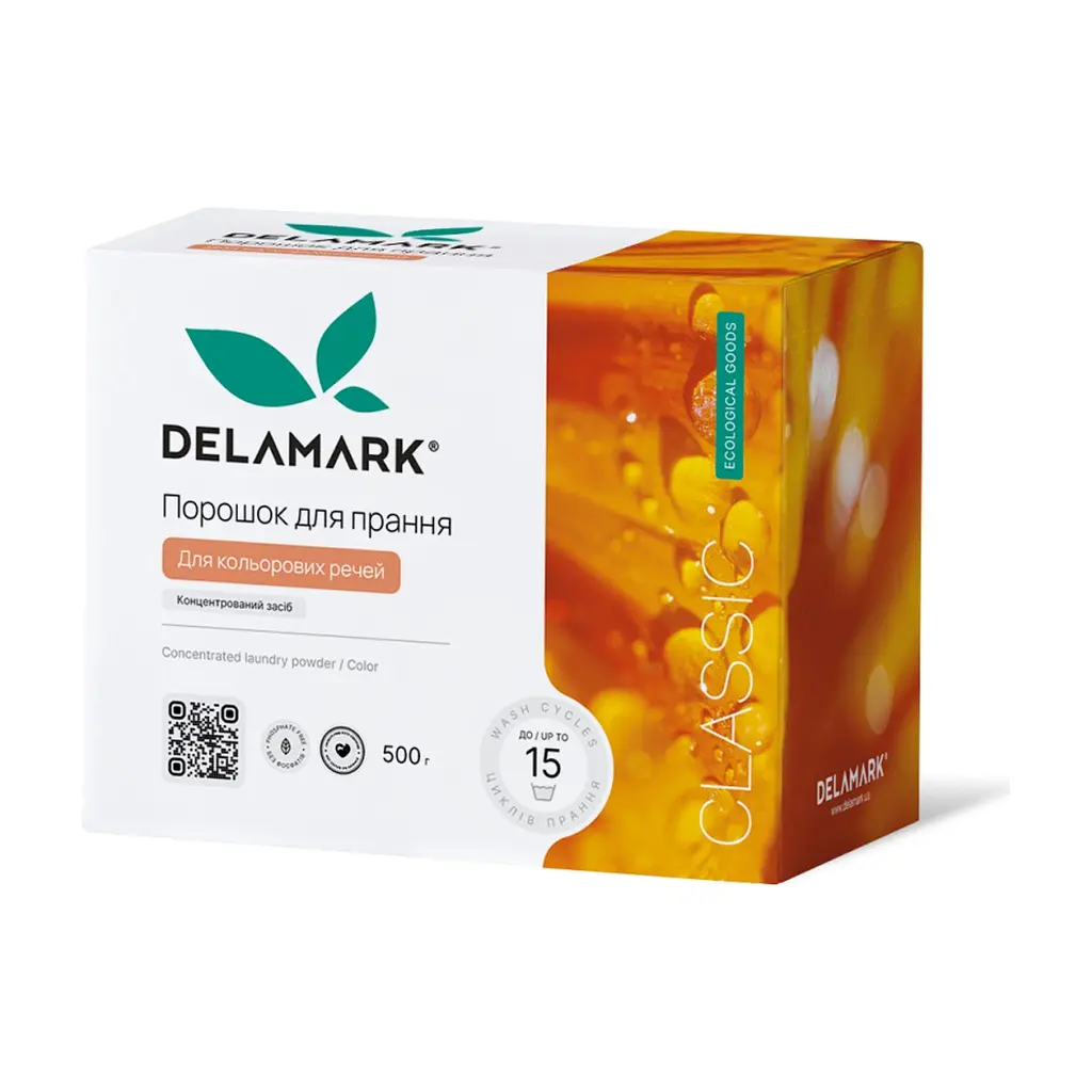 Пральний порошок DeLaMark Color 500 г (4820152330055)