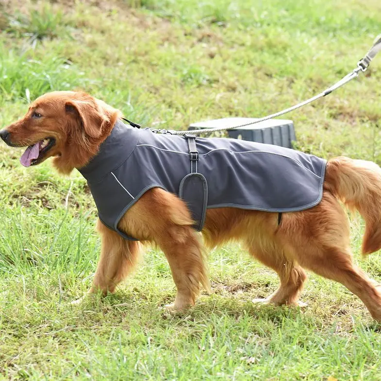 Світловідбивне тепле пальто для собак Derby DJ64 Grey XL - фото 3