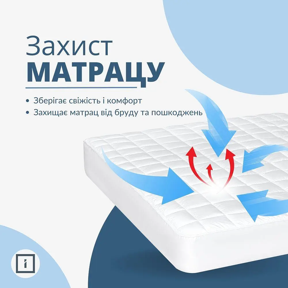 Наматрацник Ideia SLEEP DREAM з бортом 90х200х35 (8-35928) - фото 2