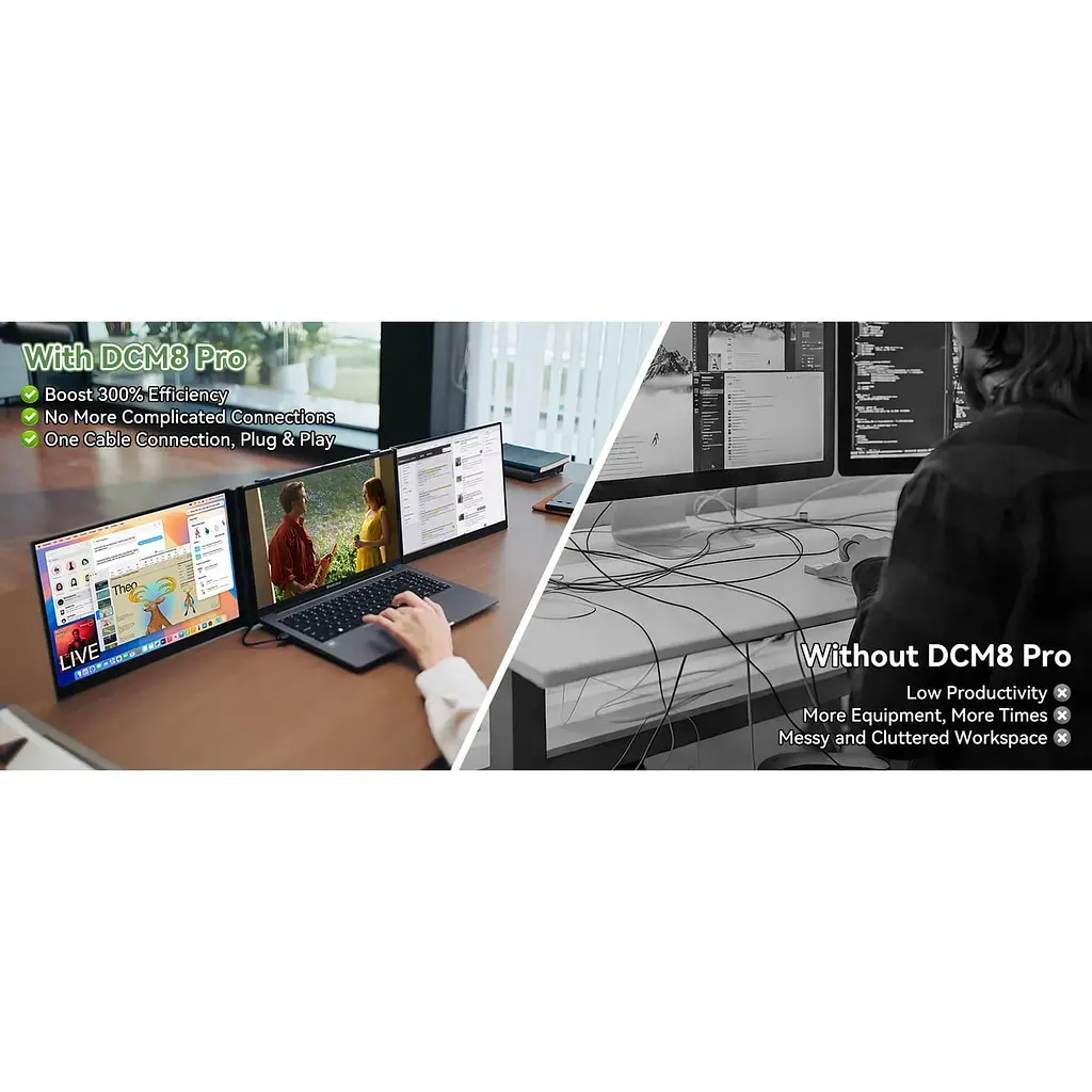 Монітор 15.3" Blackview DCM8Pro Dual Screen (BVDCM8PRO) 1920x1080 (FullHD) IPS 60 Hz - фото 7