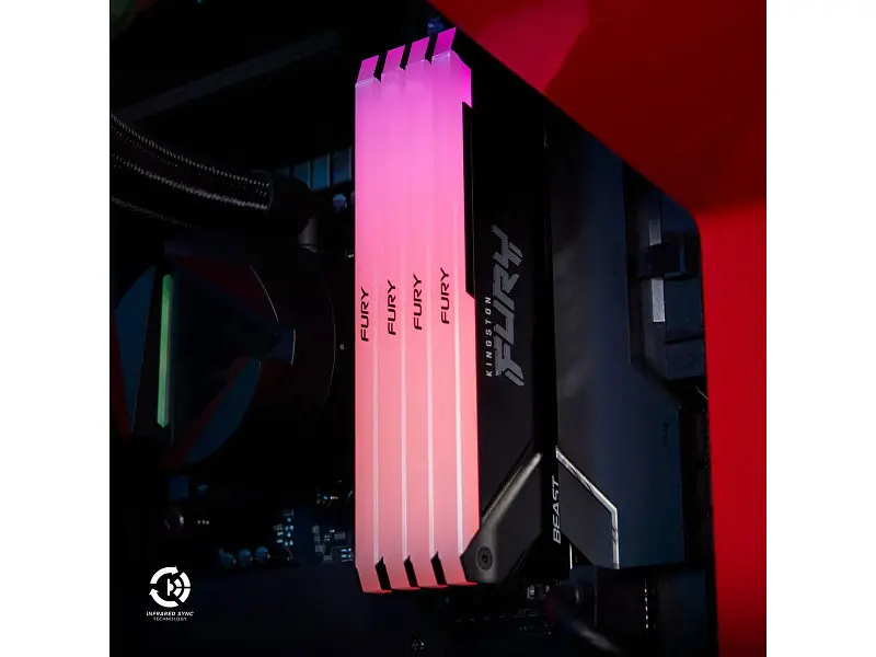 Модуль пам'яті Kingston FURY 16 GB DDR4 3600 MHz Beast RGB (KF436C18BB2A/16) - фото 5