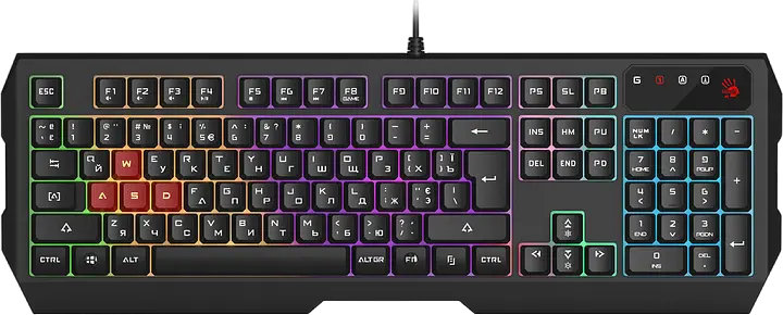Клавіатура A4Tech Bloody B135N RGB Black (B135N BLOODY (BLACK)) - фото 3