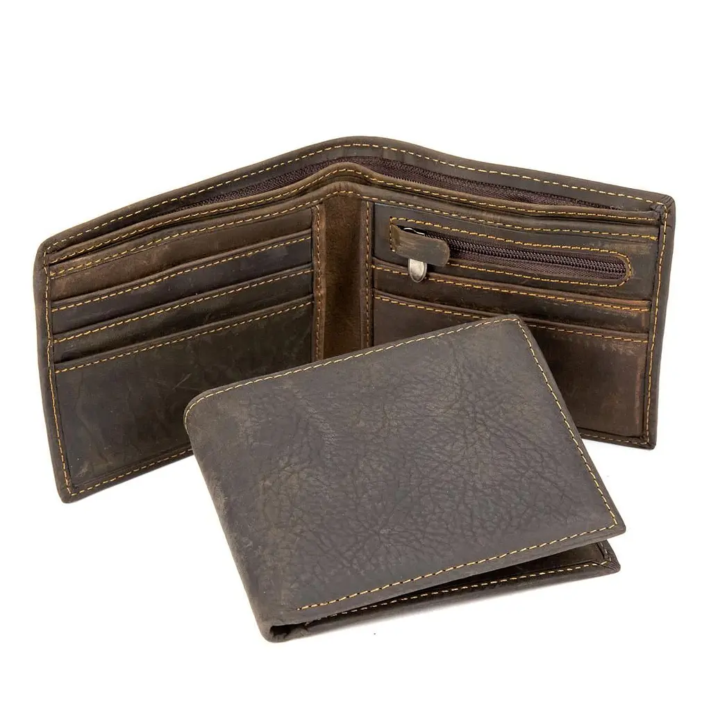 Портмоне маленьке темно-коричневе Tiding Bag M39-1021-1B - фото 2