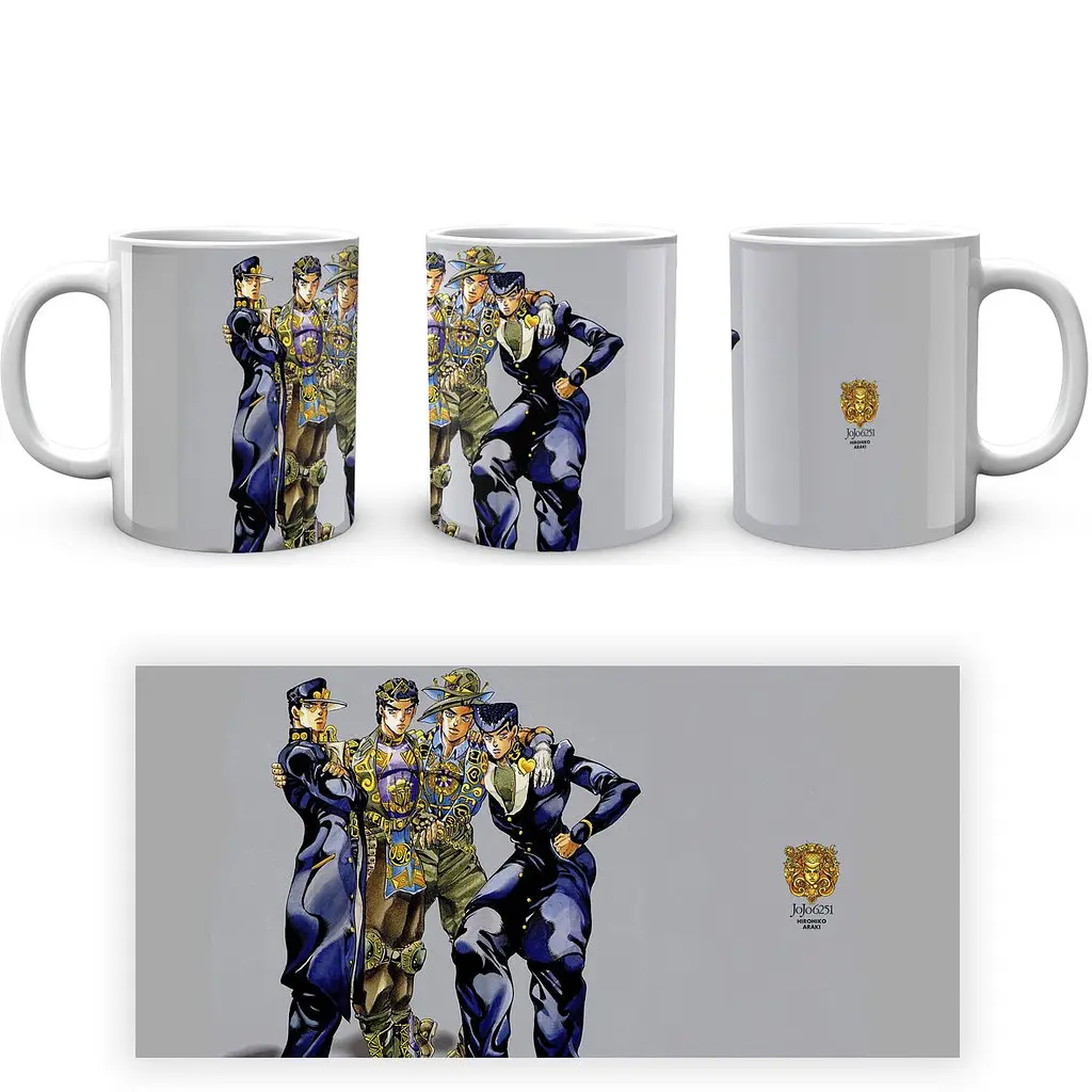 Кружка GeekLand JoJo's Bizarre Adventure Невероятные приключения ДжоДжо:Гонка стальной шар JJSBR 12 330 мл белая - фото 4