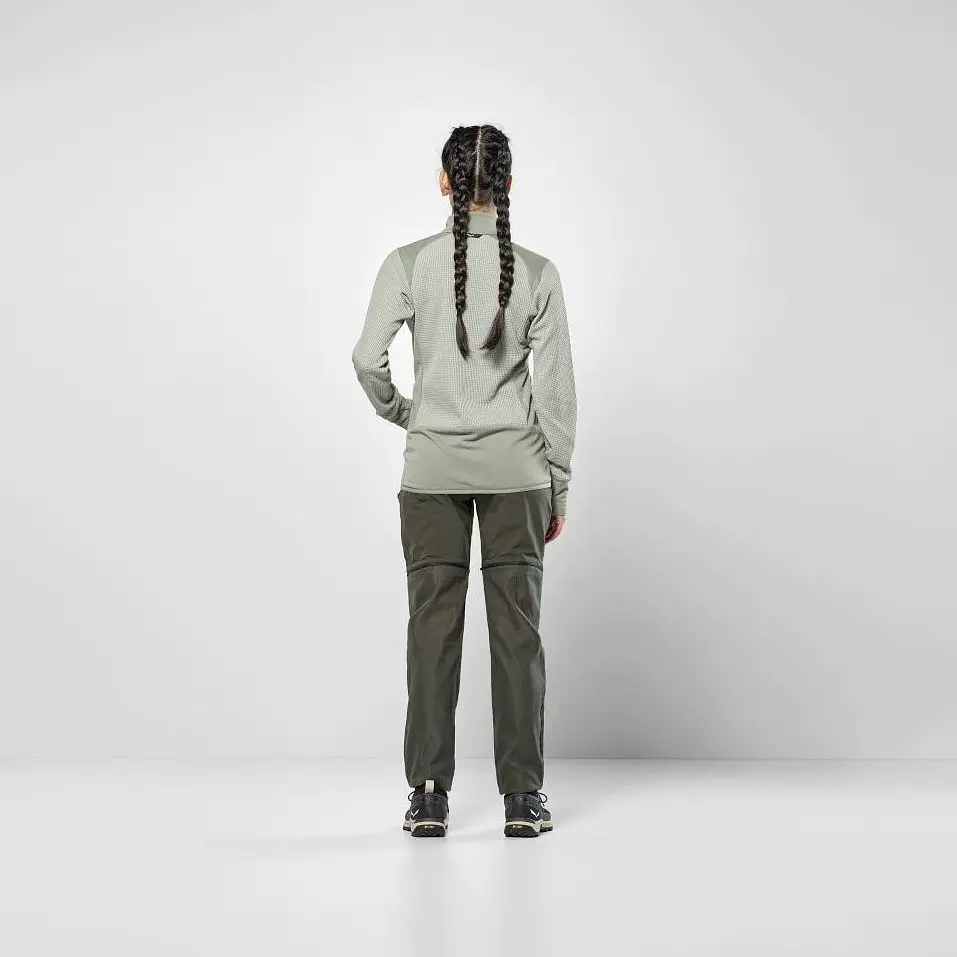 Флісова кофта Salewa Puez Waffle Hyb PL Jacket W M Сірий-Зелений (1054-013.012.1082) - фото 3