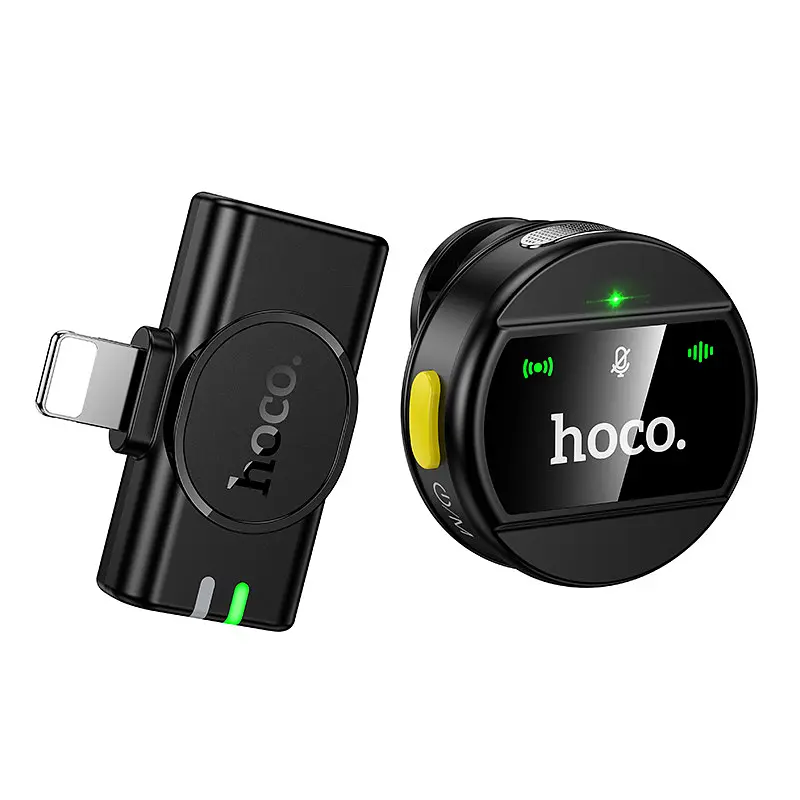 Бездротова мікрофонна система HOCO L21 Charm magnetic (Lightning) Чорний