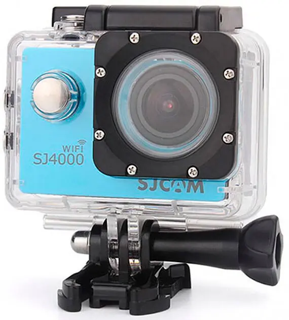 Экшн-камера SJCAM SJ4000 Wi-Fi 2K Blue [86769] - фото 3