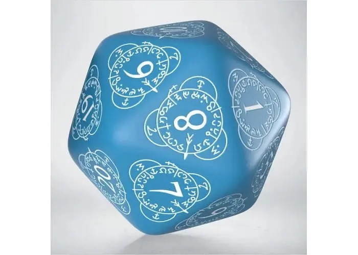 Кубик D20 Level Counter Blue & white Die (1) (20LEV06) - фото 2