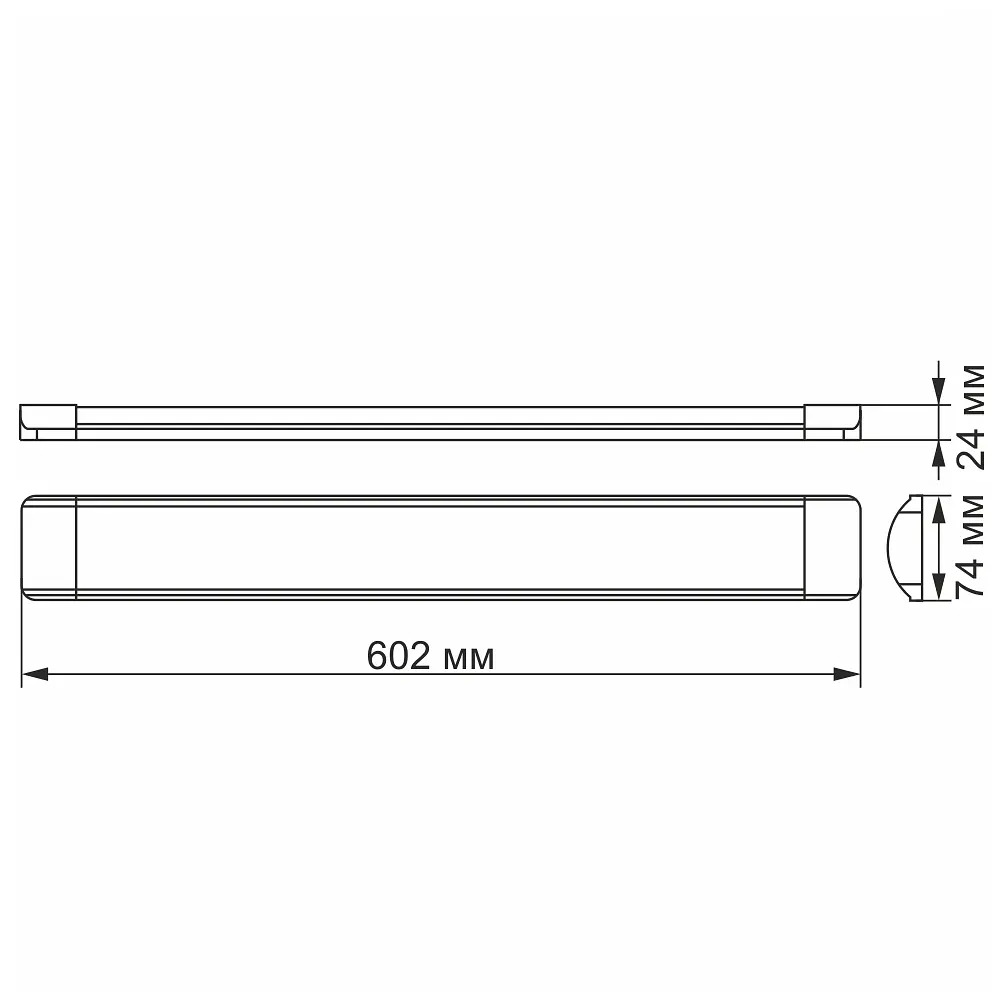 Светильник линейный Videx LED 18W 0.6М 5000K белый (VL-BN-18065) - фото 3