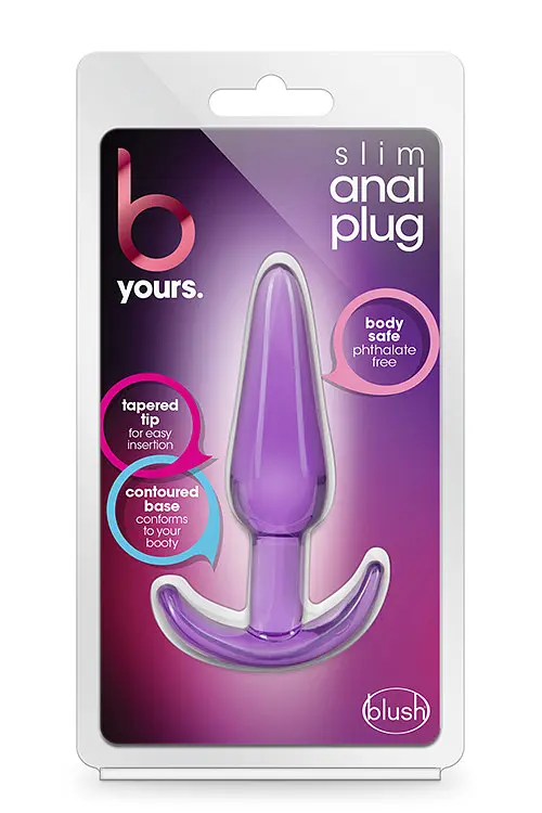 T331510 Анальний plug B yours Slim Anal Plug Purple - фото 2