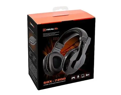 Навушники GDX-7200, Black REAL-EL teh0020159 - фото 4