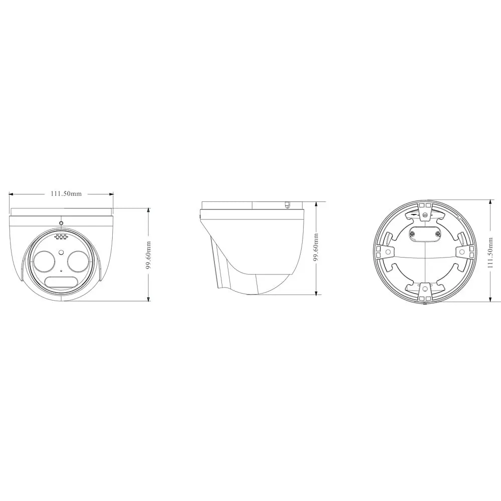 Тепловізійна IP-відеокамера TVT TD-5525E1-VT1(7/PE) Thermal 256*192 f=7mm Optical 5Mp f=8mm (77-00423) - фото 2