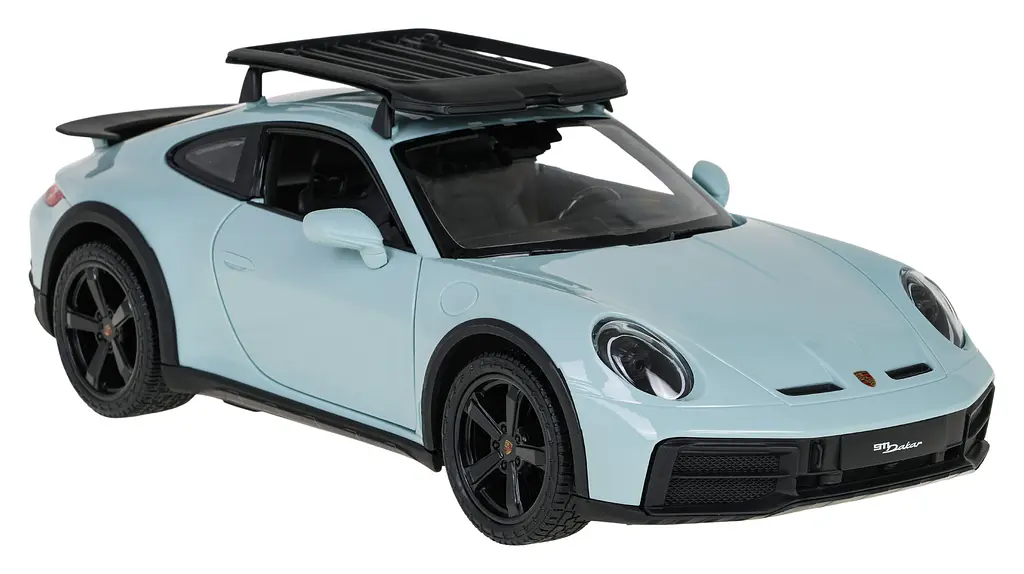 Машинка Porsche 911 Dakar Mint голубой RASTAR модель 1:14 Автомобиль на дистанционном управлении + пульт - фото 5