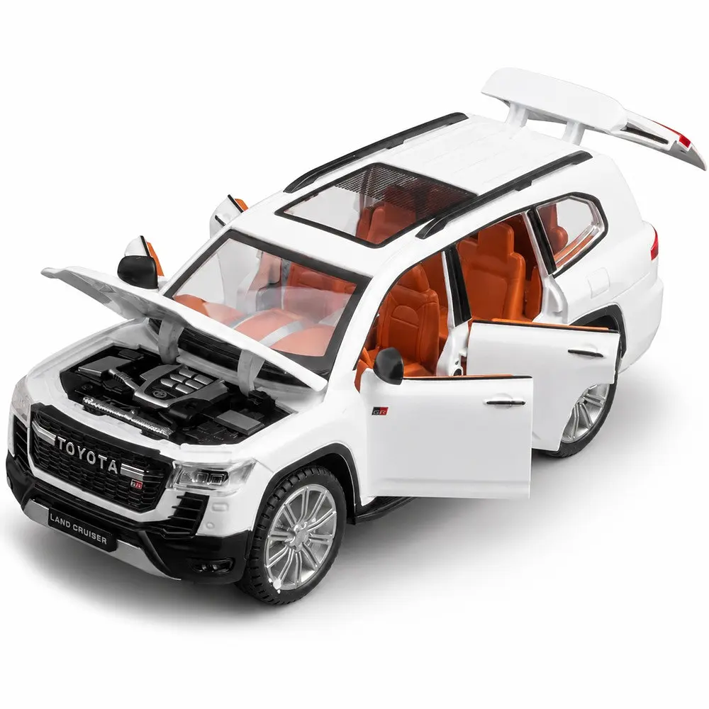 Колекційна металева модель автомобіля АвтоЕксперт Toyota Land Cruiser 300 GR Sport з інерцією, світлом та звуком 1:24 - фото 8