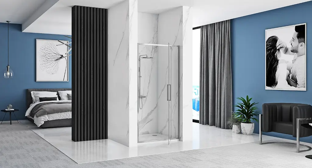 Двері Rea Rapid Swing 100 хром REA-K5607 - фото 4