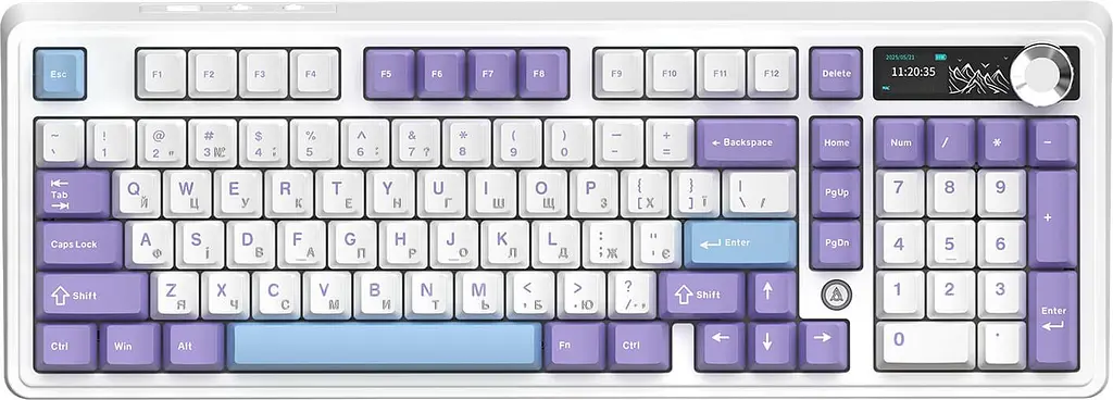 Клавиатура Ajazz AK980 V2 Gift Switch V2 Purple White Blue (AK980-V2-G-PWB) - фото 2