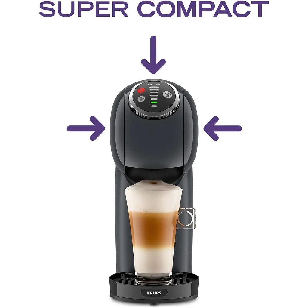 Кофеварка Krups Dolce Gusto Genio S Plus капсульная 0.8 л темно-серая (KP340B10) - фото 5