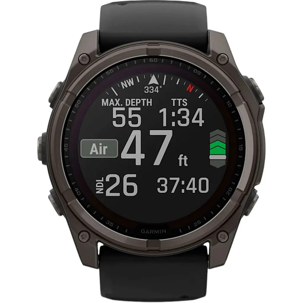 Смарт-годинник Garmin Fenix 8 Solar Sapphire 51mm Carbon Gray DLC Titanium with Black/Pebble Gray Silicone Band (010-02907-10/11/70) [115055] - фото 10