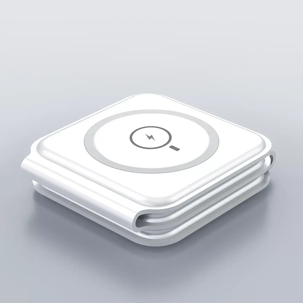 Бездротовий зарядний пристрій Wiwu M6 Wireless 3-in-1 Fast Charger Foldable White [73466] - фото 6