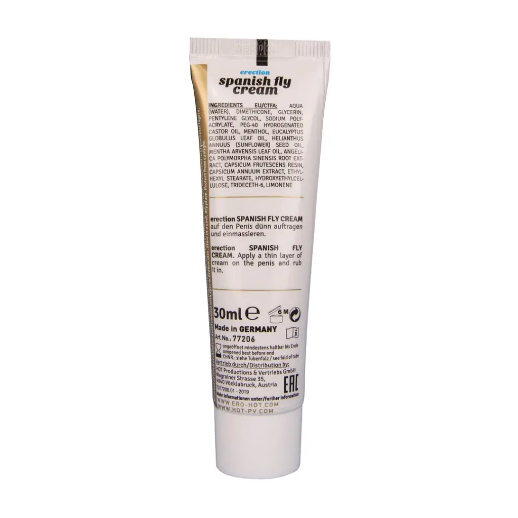 Крем для посилення ерекції Hot Ero Spanish Fly Cream 30 мл - фото 2
