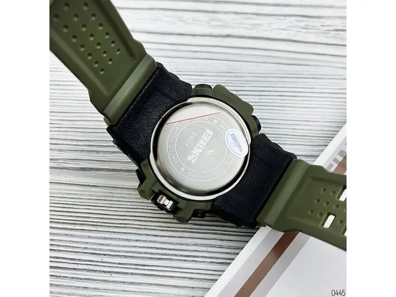 Чоловічий наручний годинник 1155B Military Green Skmei acs0030849 - фото 4