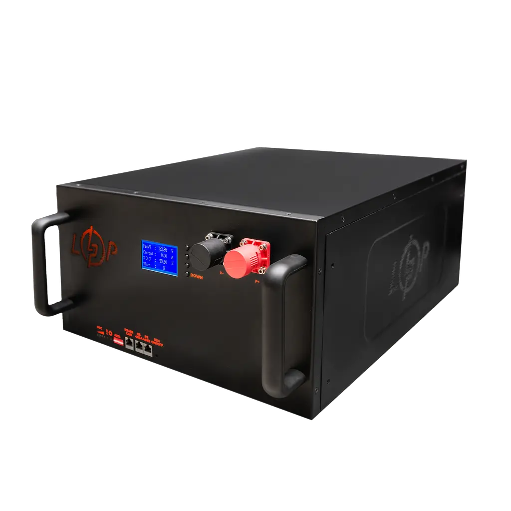 Акумулятор LP LiFePO4 51,2V - 160 Ah (8192Wh) (BMS 200A/100А) LCD метал RM Smart RS485/CAN - фото 4