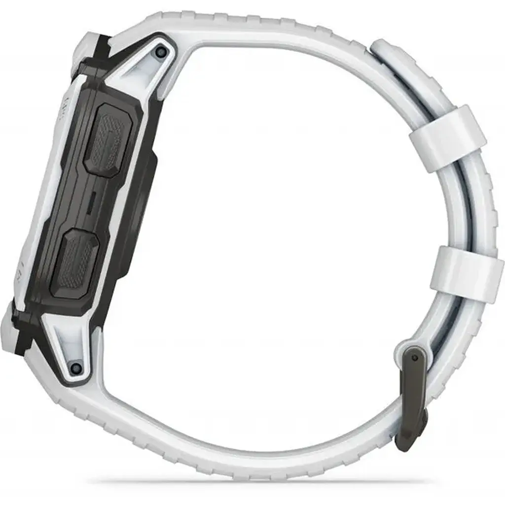 Смарт-годинник Garmin Instinct 2X Solar з білим силіконовим ремінцем - фото 3