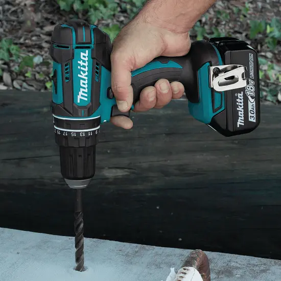 Шурупокрут з ударом акумуляторний Makita DHP482Z (62 Нм, 1.5-13 мм, LXT, без акумуляторів та зарядного пристрою) - фото 6