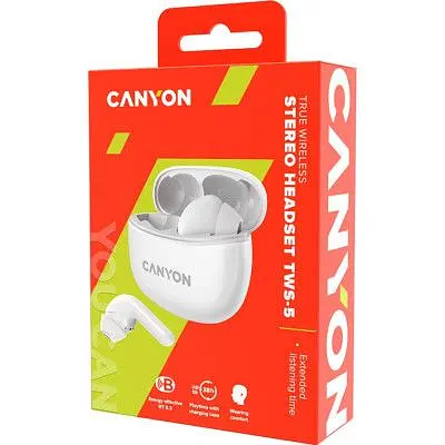 Наушники Canyon TWS-5 White (CNS-TWS5W) - фото 5