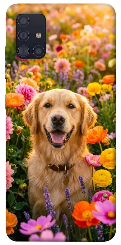 TPU чохол Demsky Flowery labrador для Samsung Galaxy A51