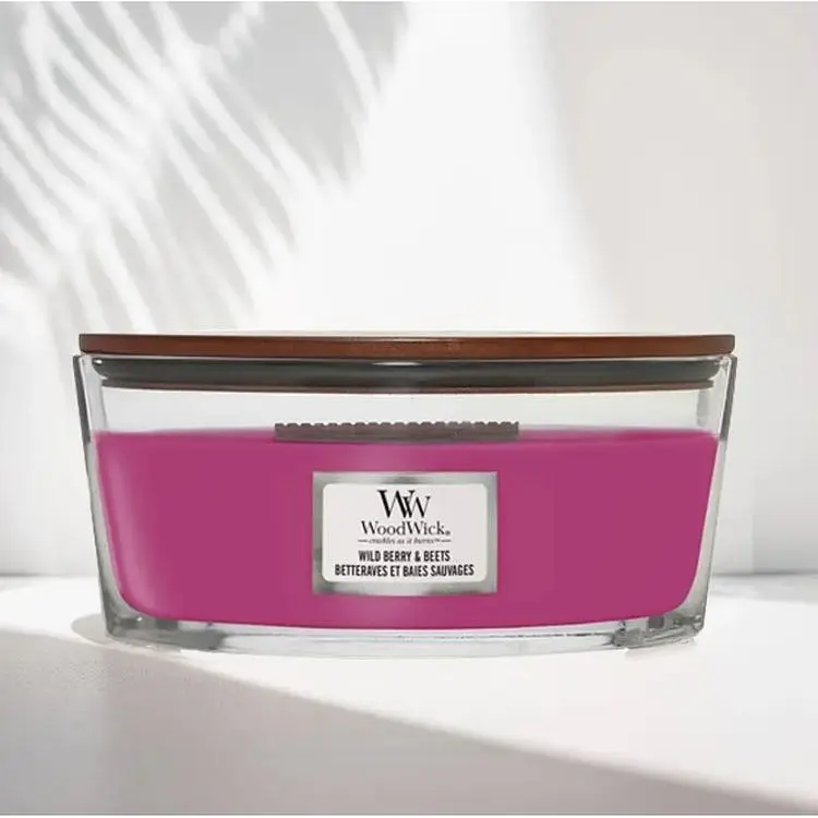 Свеча Woodwick Ellipse Wild Berry & Beets Лесные ягоды и свекла 453 г (1632290E) - фото 2
