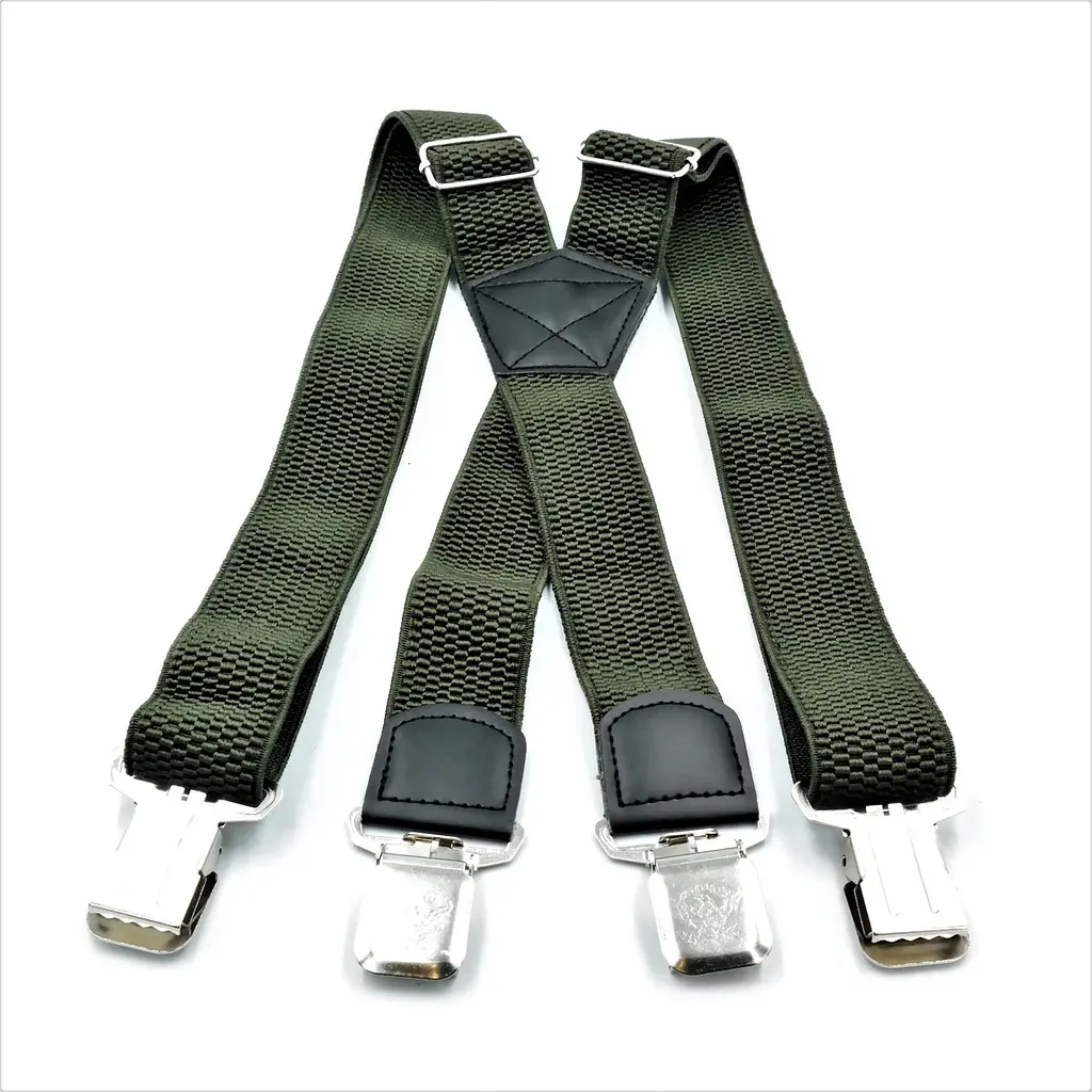 Підтяжки Weatro Темно-зелені (хакі) new-X0046 (new-X0046) - фото 2