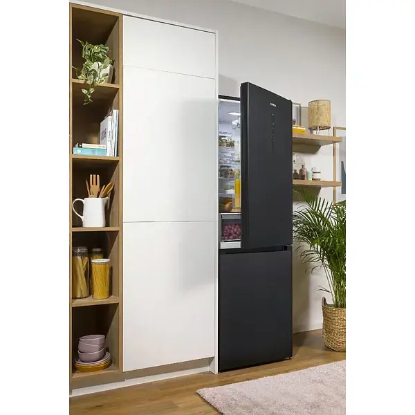Холодильник Gorenje NRK619EABXL4 з нижн. мороз. камерою 185х60х60 см 2 дв. Х 204 л М 96 л A+ NoFrost Plus Fresh zone чорний - фото 9