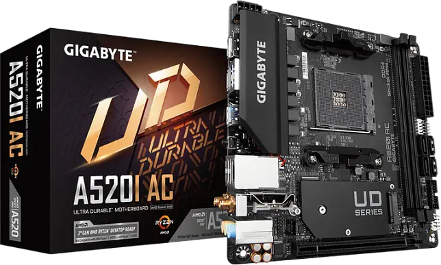 Материнская плата Gigabyte A520I AC Socket AM4 (A520I AC)