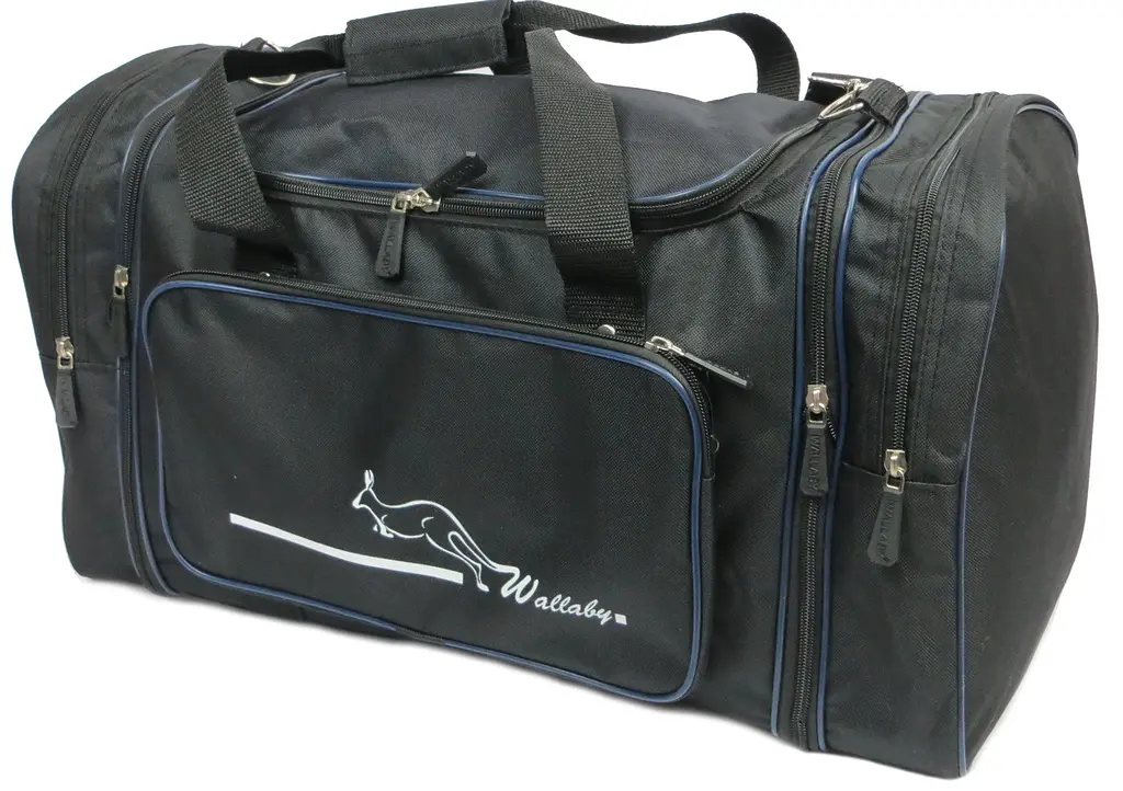 Спортивна сумка Wallaby 365 з розширенням 40/50 л 54(66)x25x30 см Чорна - фото 7