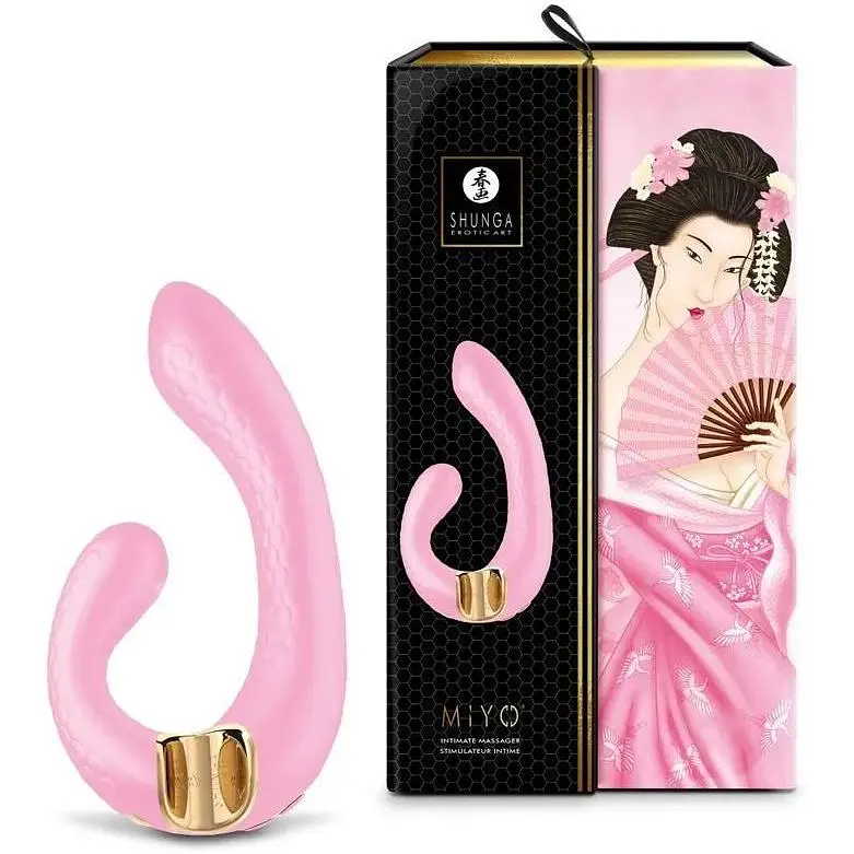 Вібратор-кролик Shunga Miyo Light Pink - фото 7
