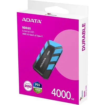 Накопичувач SSD USB 3.2 4TB SD820 ADATA (SD820-4000G-CBU) - фото 6