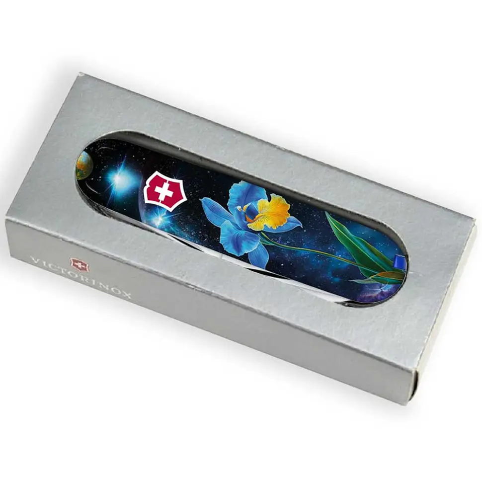 Складаний ніж Victorinox CAMPER DESIGN Блакитно-жовтий ірис - фото 5