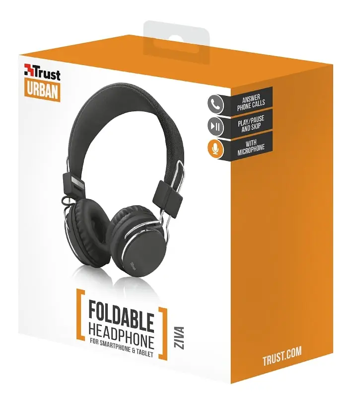 Навушники Trust Ziva On-Ear Mic Black (21821_Trust) - фото 5