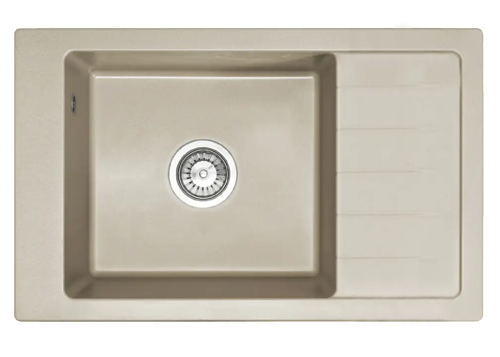 Кухонна мийка гранітна Rea Sten beige ZLE-00108 - фото 7